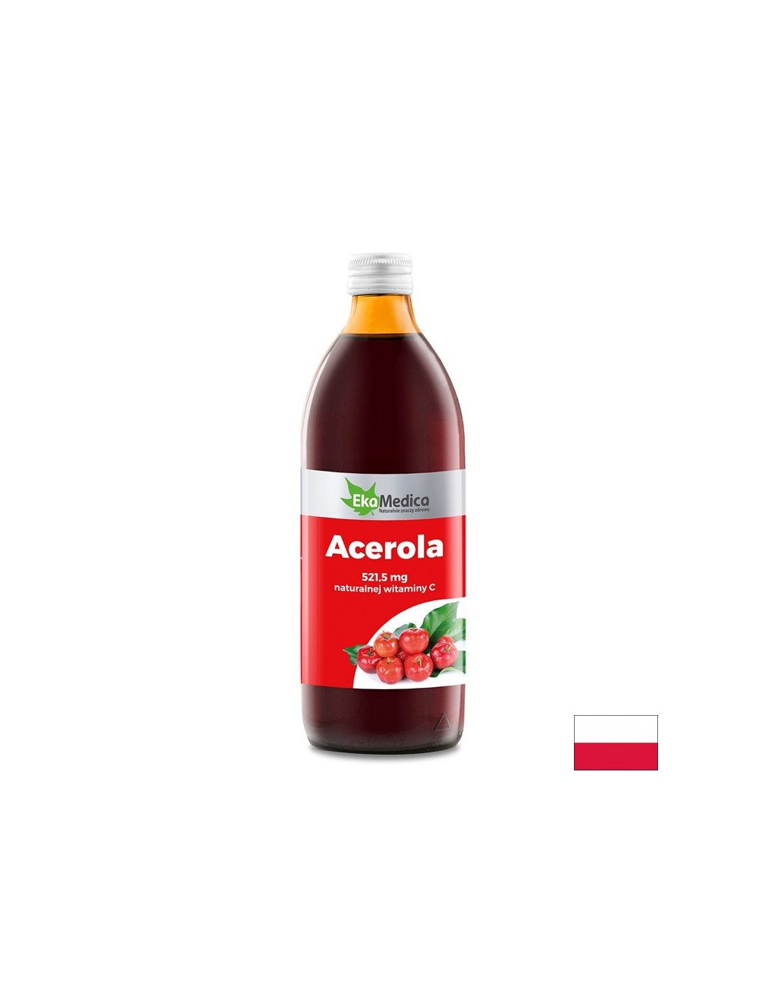 Immunity - Acerola (natural vitamin C), syrup 500 ml EkaMedica
