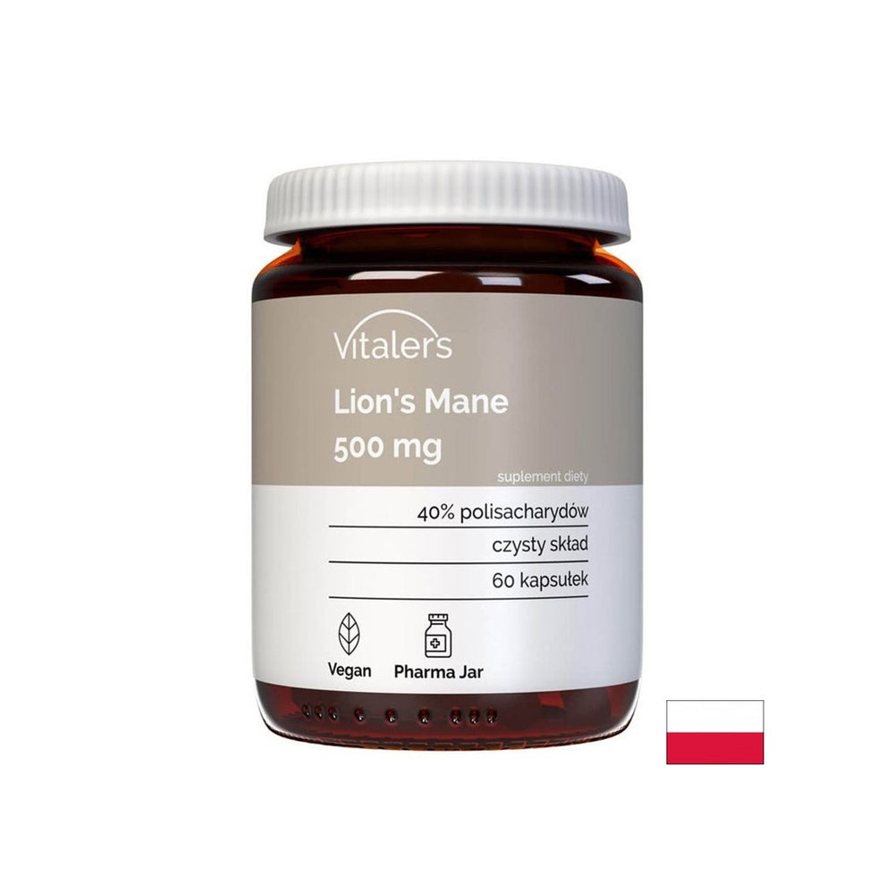 Funkce imunity a mozku - Lion's Mane, 500 mg x 60 tobolek