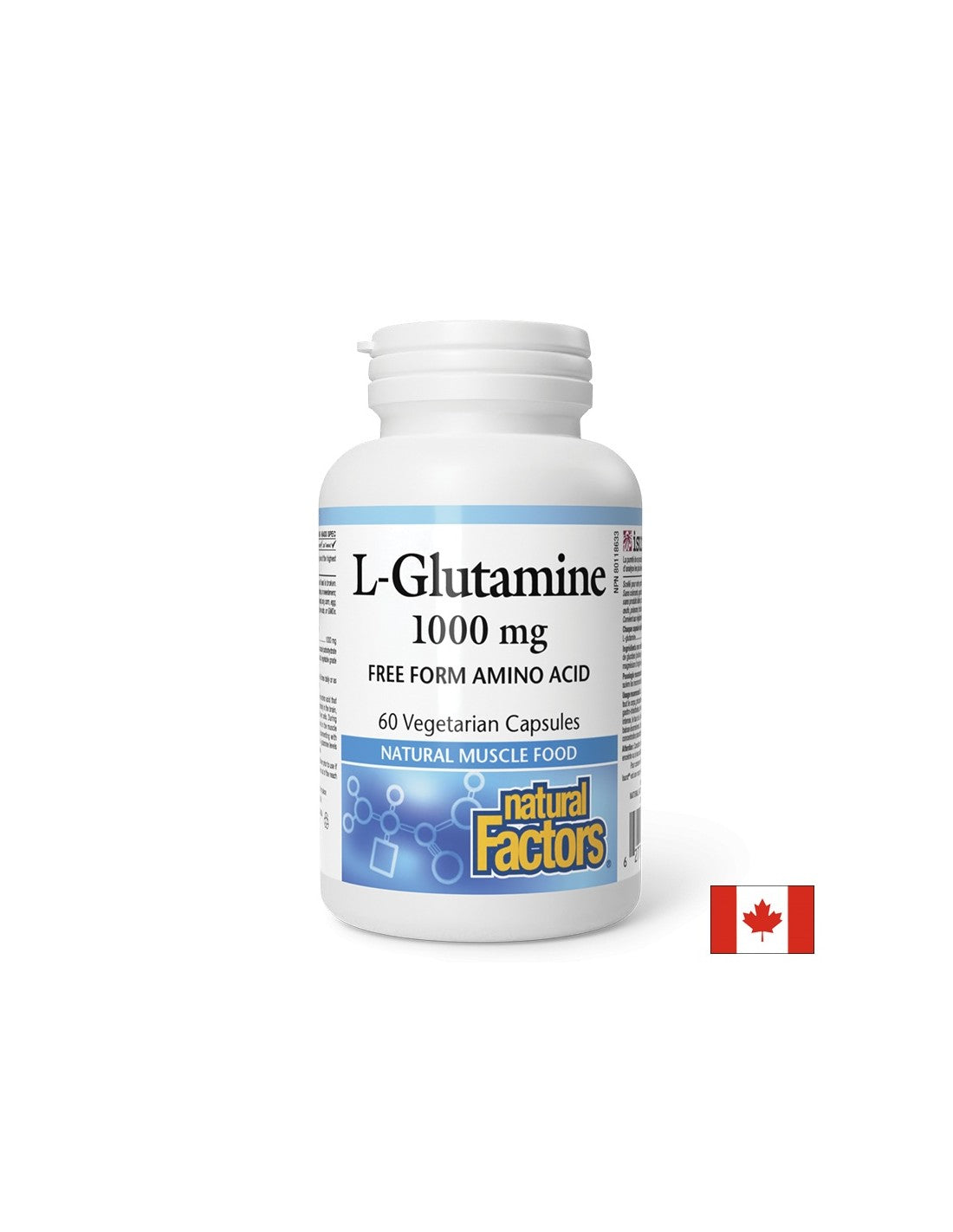 L -glutamine 1000 mg - 60 capsules