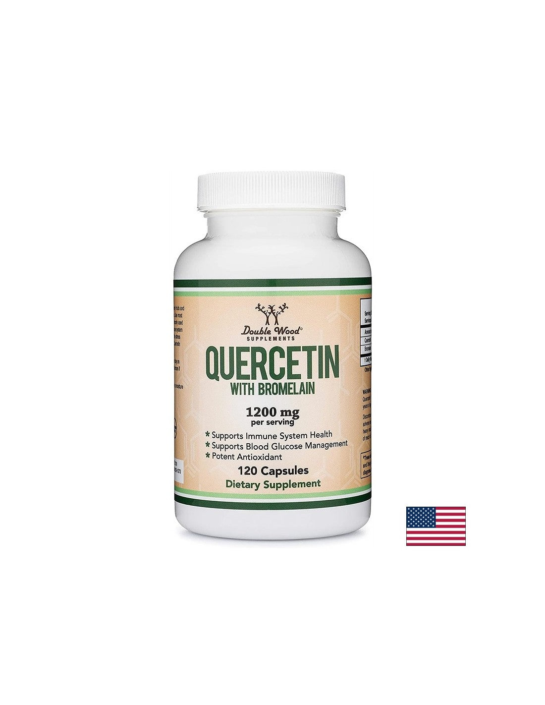 Immunity - Quercetin 1000mg + Bromelain 200mg, 120 capsules Double Wood