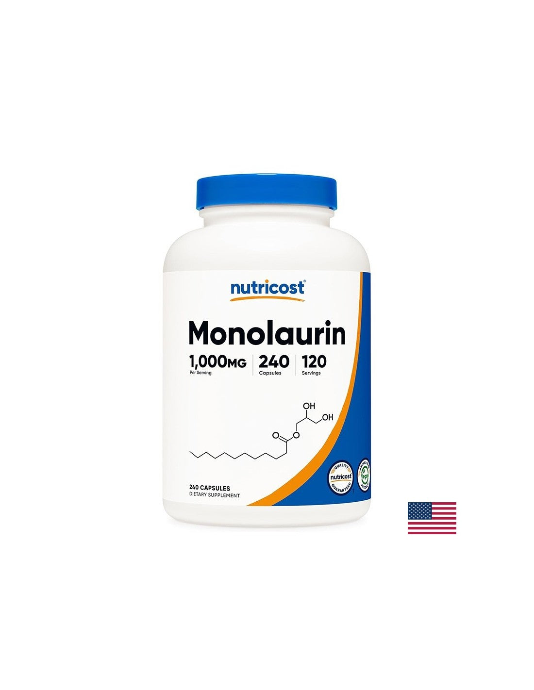 Immunity, protection against infections - Monolaurin, 500 mg x 240 capsules