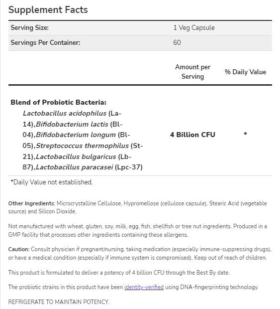 Acidophilus 4x6 - 120 capsules