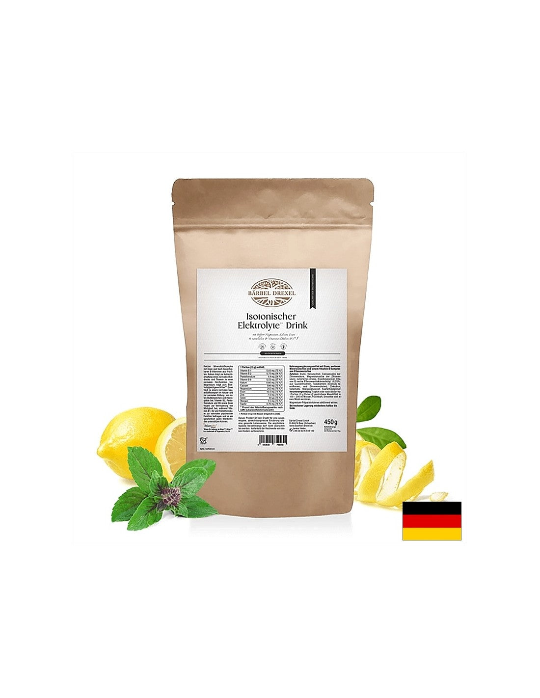 Isotonic Electrolyte Energy Drink - Against Dehydration and Electrolyte Loss, 450g, Powder