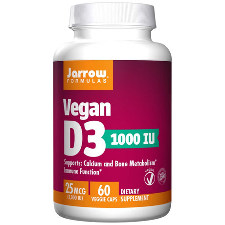 Vegan Vitamin D3 1000 IU 60 капсули - Feel You