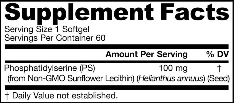 PS 100 / PhosphathidylSerine - 120 capsules