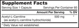 Acetyl l -carnitine 500 mg - 60 Kapselen