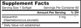 Astaxanthin 4 mg 60 capsules