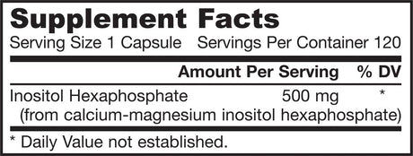 IP6 (Inositol Hexaphosphate) 500 mg - 120 капсули