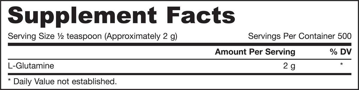 L -glutamiin - 1000 grammi