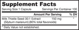 Mëllech Notz 150 mg | Standardiséiert 30: 1 Extrakt - 200 Kapselen