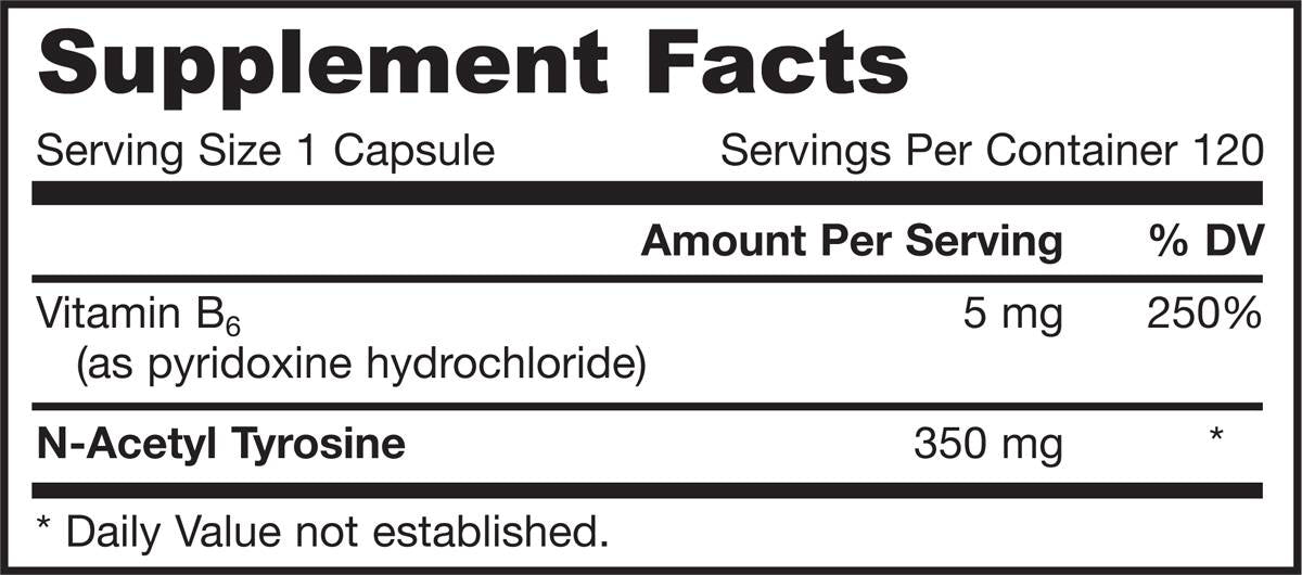 N-Acetyl Tyrosine 350 mg - 120 капсули - Feel You