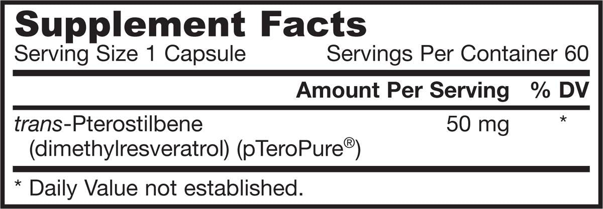 Pterostilbene 50 mg - 60 капсули - Feel You