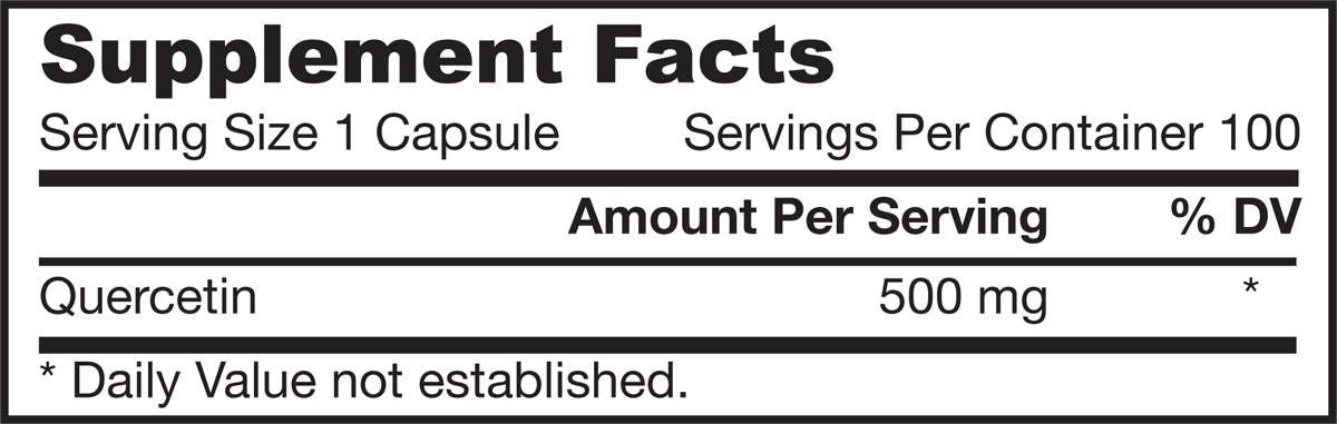 Quercetin 500 mg - 200 capsules