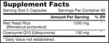 Rout Hefen Reis + Coq10 600 mg - 120 Kapselen