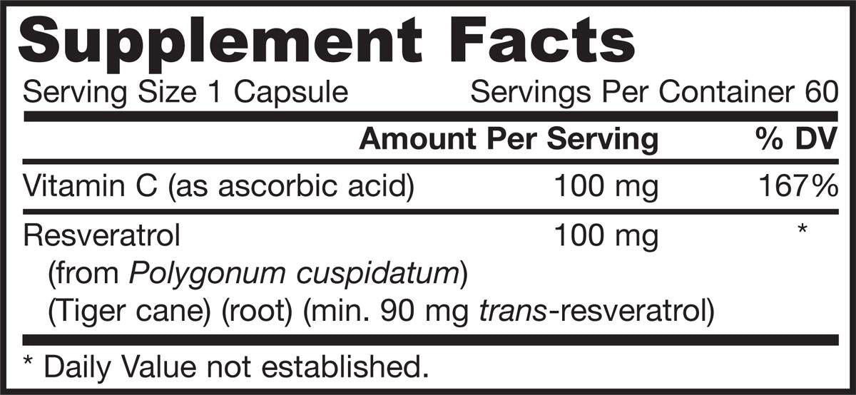 Resveratrol 100 mg - 60 capsule