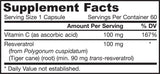 Resveratrol 100 mg - 60 capsules