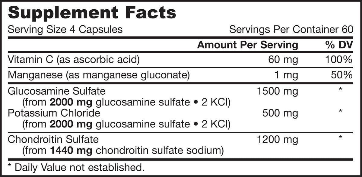 Glucosamine + Chondroitin - 240 capsules