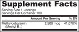 Metil B -12 2500 mcg - 100 comprimidos sublinguais