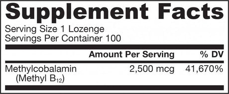 Methyl B-12 2500 mcg - 100 Подезични таблетки