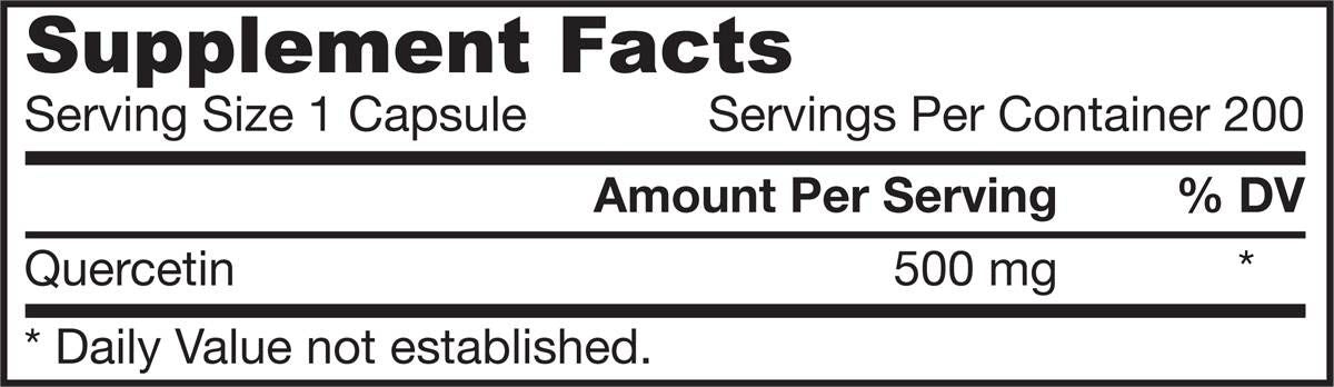 Quercetin 500 mg - 200 capsules