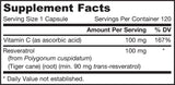 Resveratrol 100 mg - 60 kapslit