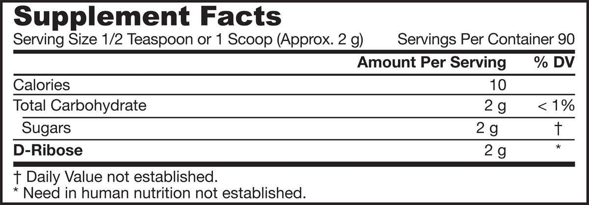 Ribose Powder - 200 grams