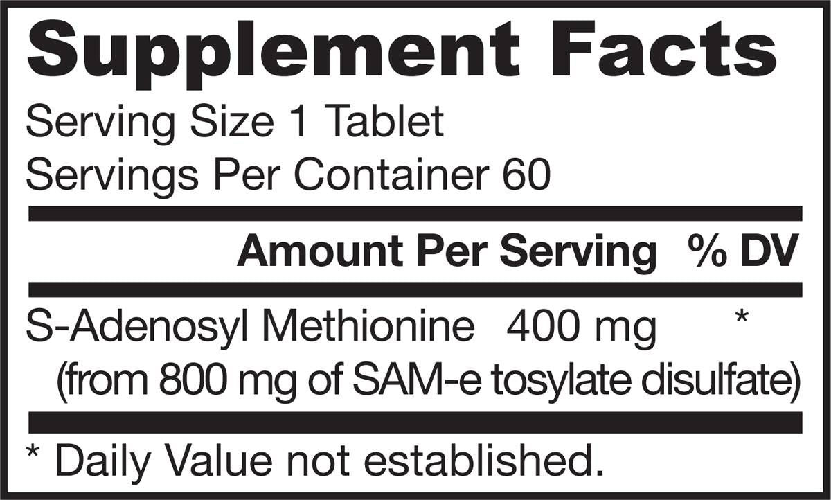 SAM -E 400 mg - 60 tablets