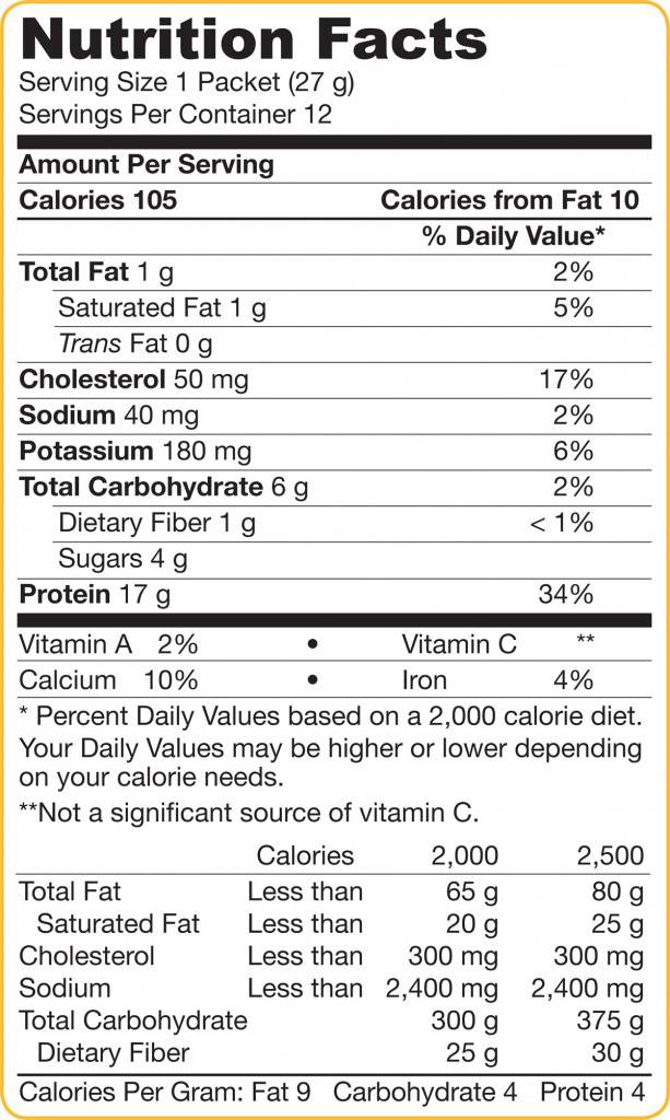 Proteína de soro de leite - chocolate 12 x 27 gramas