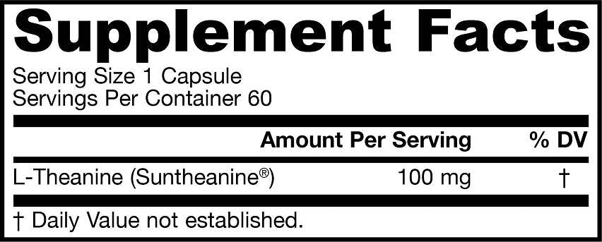 Theanine 100 mg / Suntheanine® - 60 капсули - Feel You