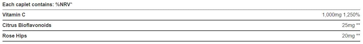 Vitamin C 1000 mg / with Rose Hips & Bioflavonoids - 100 caps