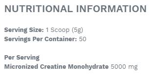 Creatine Monohydrate - 250 грама