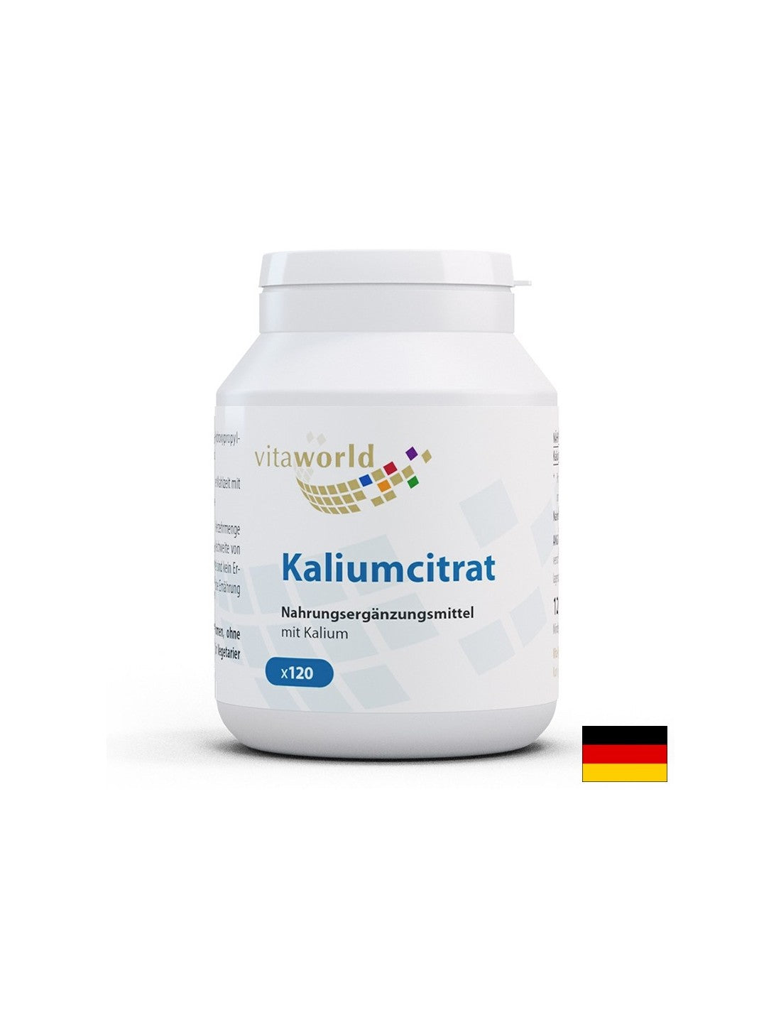 Potassium (citrate) - for electrolyte balance, 120 capsules