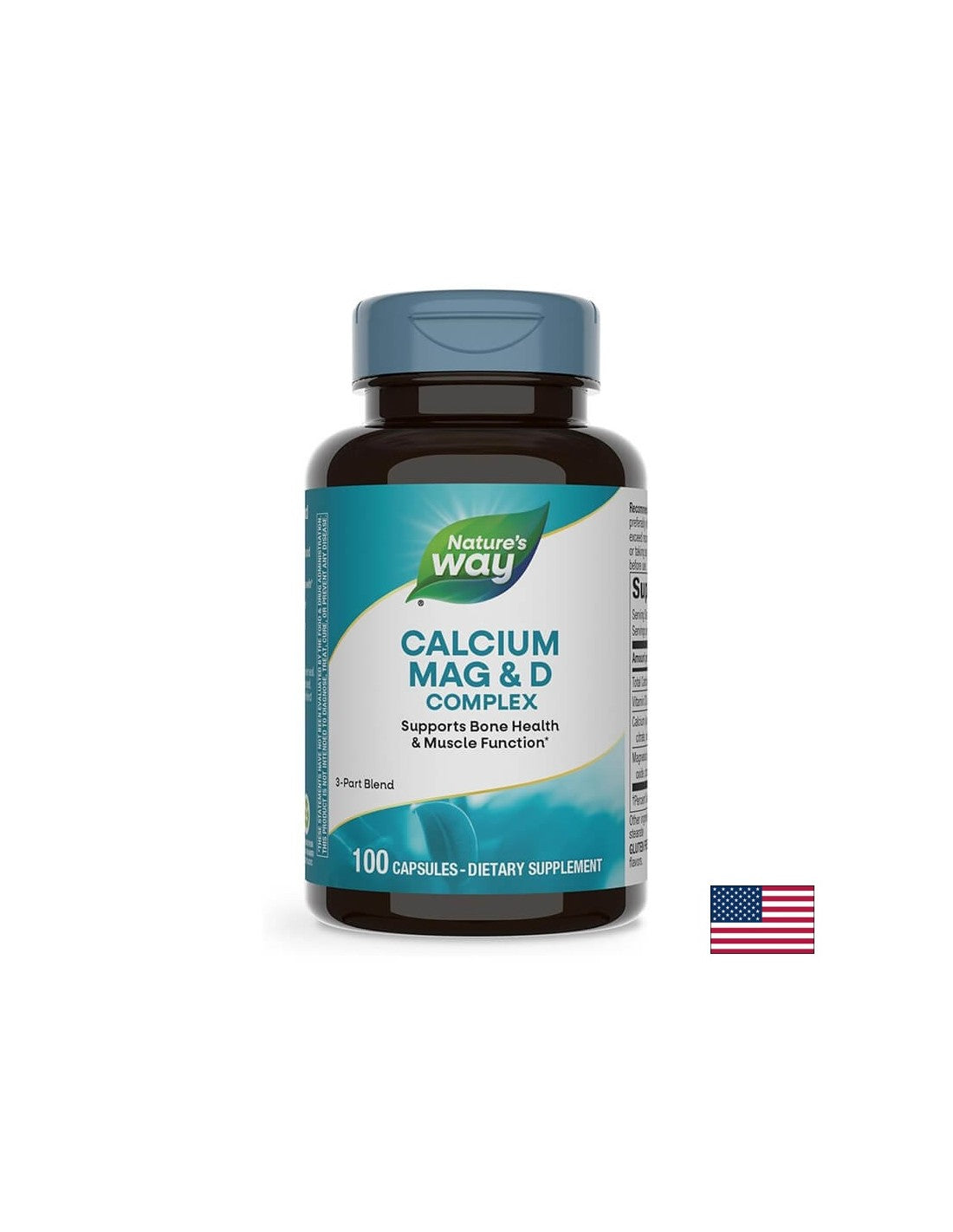Cálcio, Mag & Vit D - 100 cápsulas