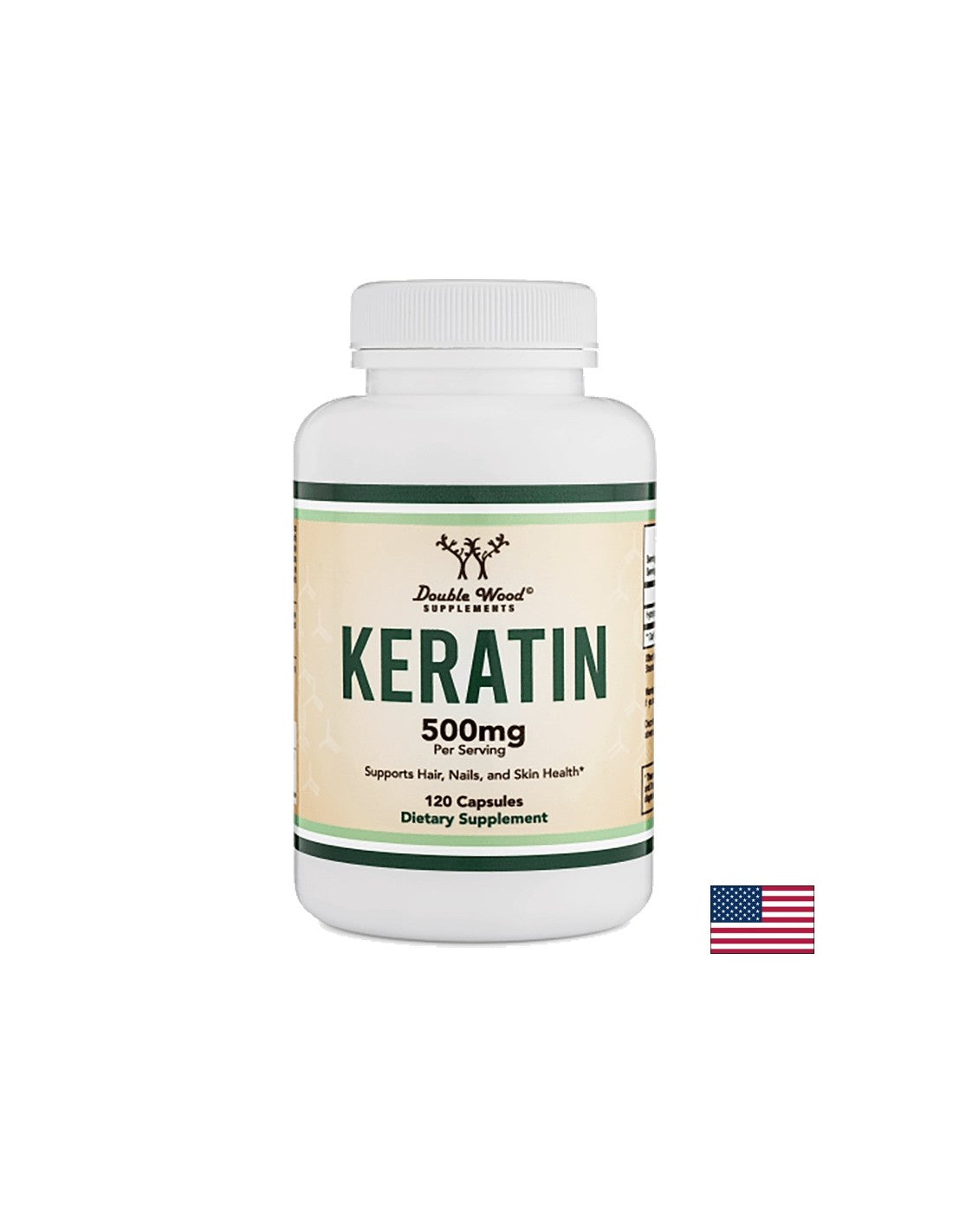 Keratin, 120 capsules Double Wood
