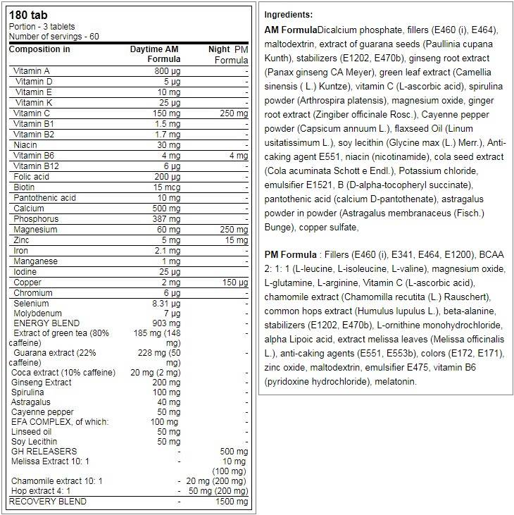 Levroarmour AM & PM Formula - 2 x 90 tablets