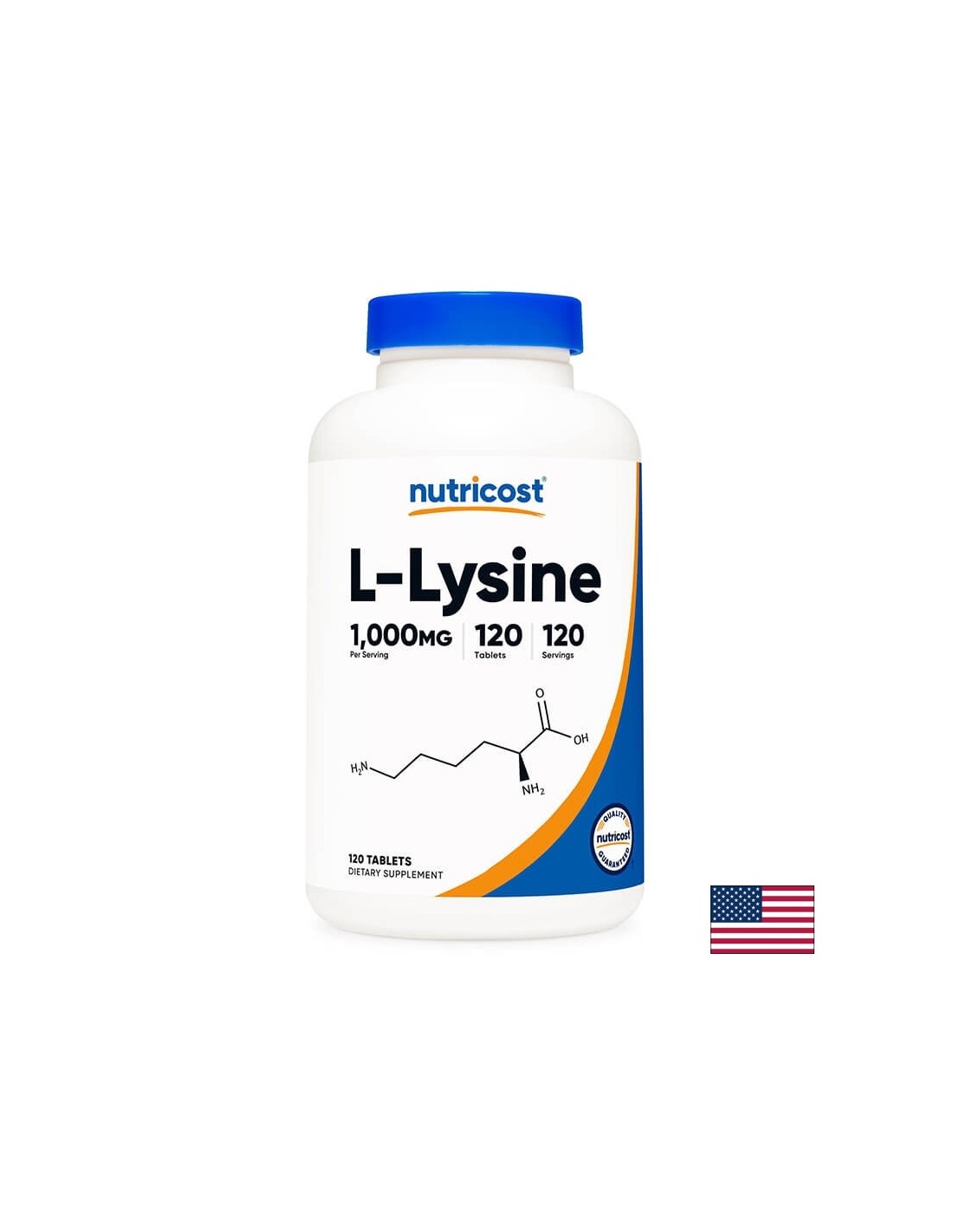 Herpes simplex, bone system - L-Lysine (hydrochloride) 1000 mg, 120 tablets
