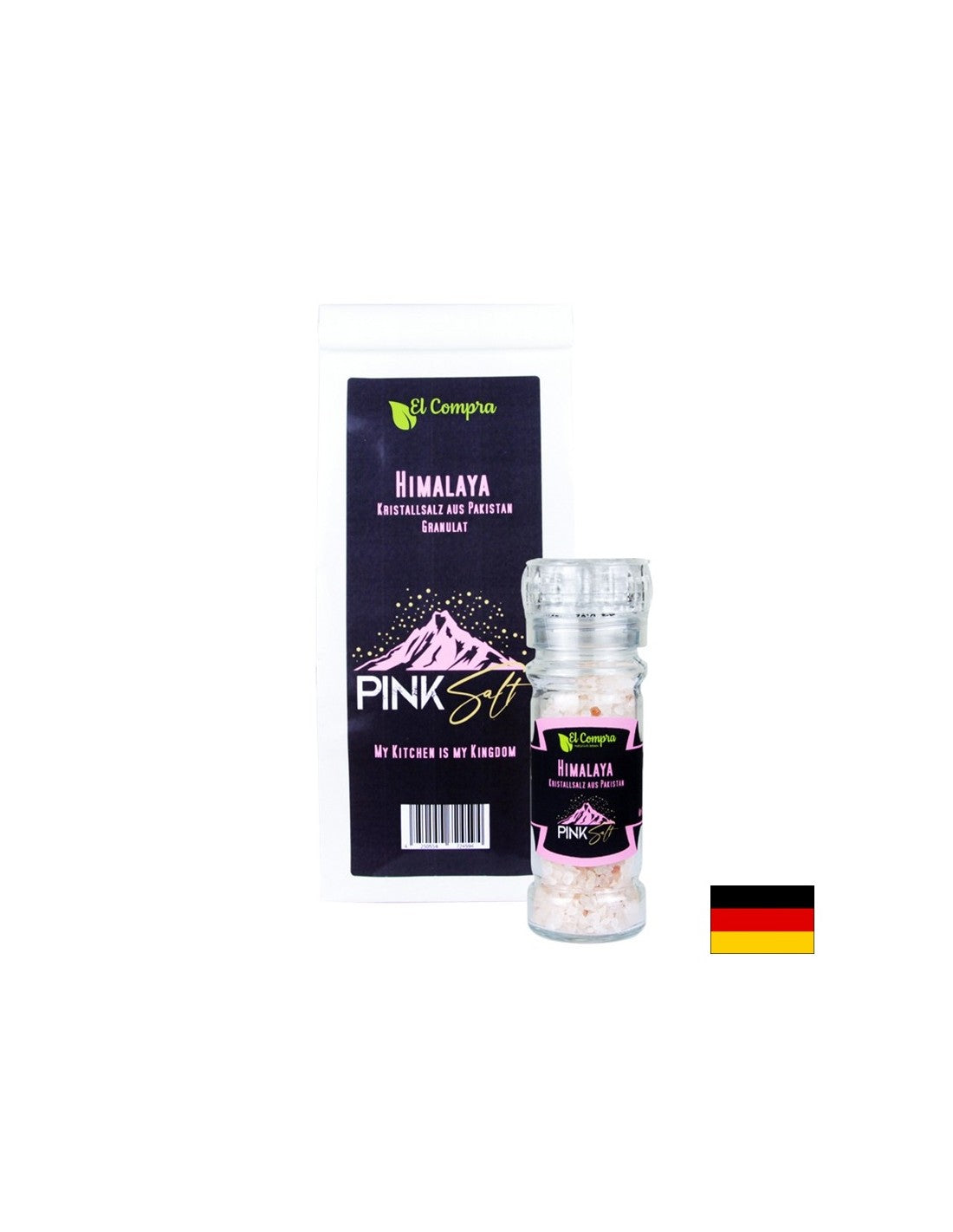 Himalayan pink salt, crystals, 1 kg