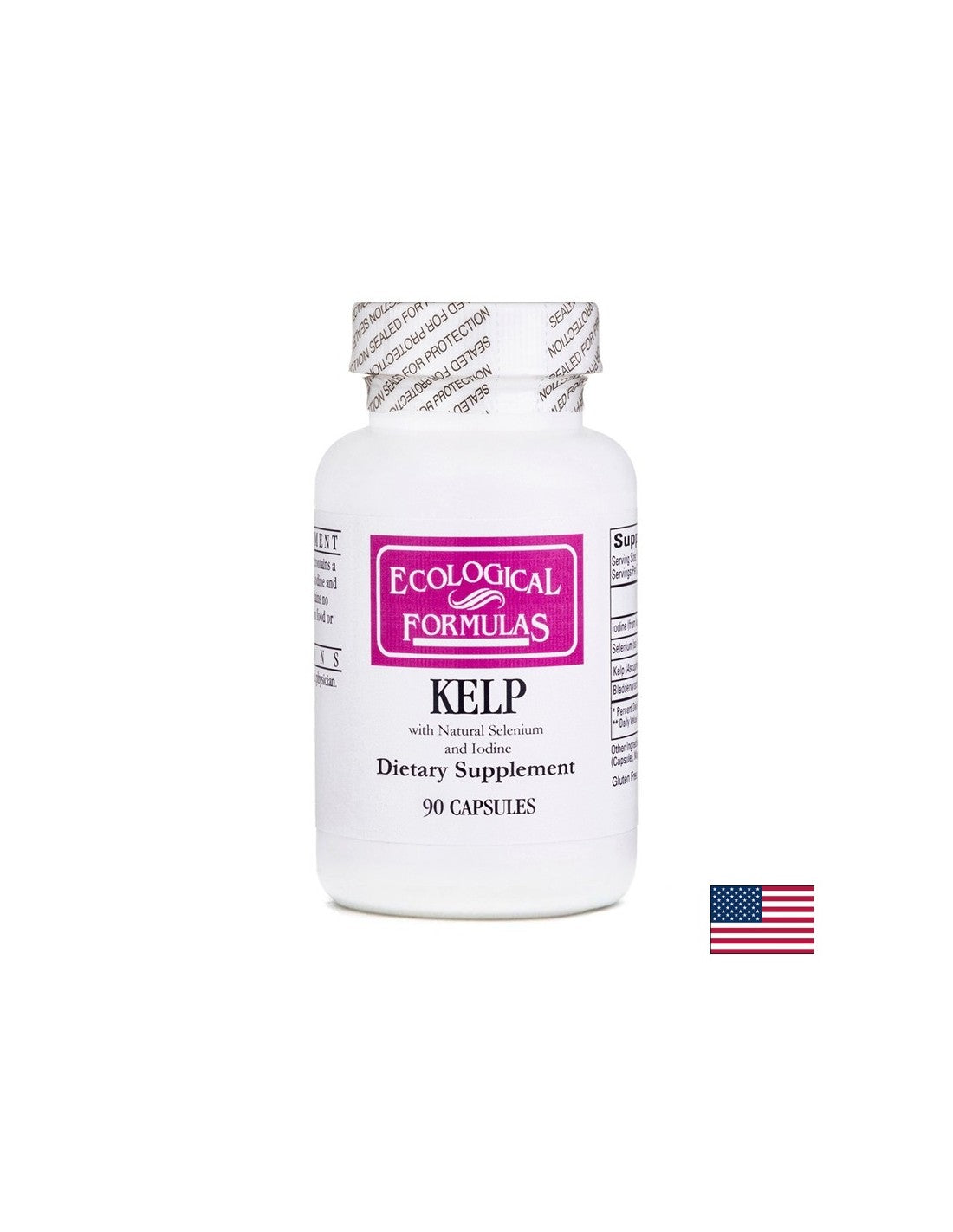Kelp (brown algae, fucus) - Thyroid gland, 90 capsules