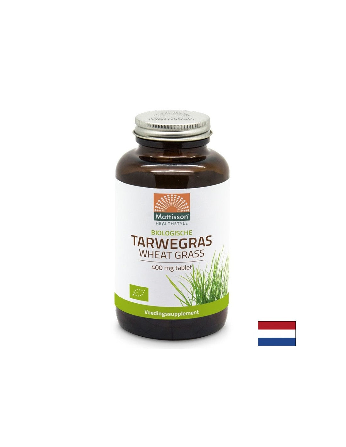 Organic wheatgrass - source of chlorophyll - Detoxification and energy boost, 350 tablets