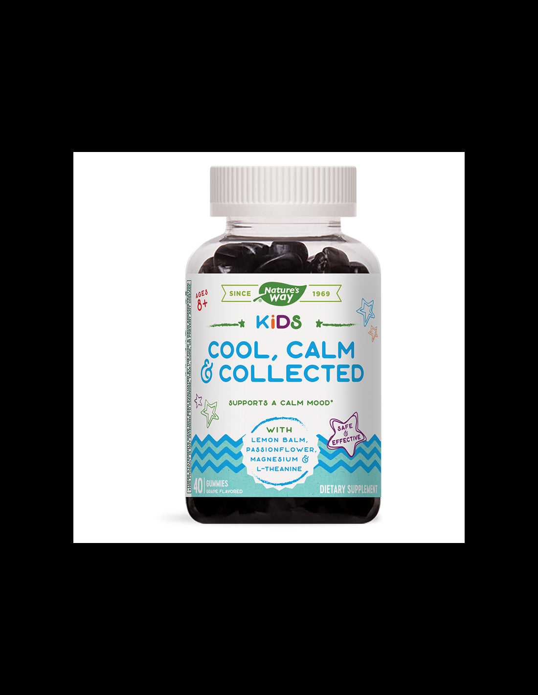 Kids Cool, Calm & Collected /С маточина, пасифлора, магнезий, Л-теанин/, 40 желирани таблетки Nature’s Way - Feel You