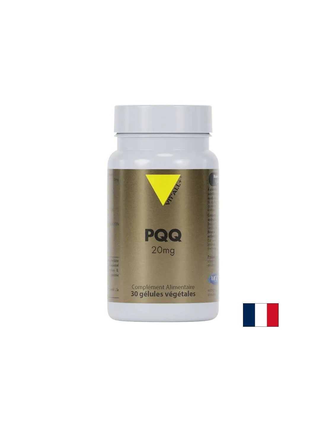 Funzione di salute cellulare, cuore e cervello - pirroloquinolina chinone pqq, 20 mg, 30 capsule