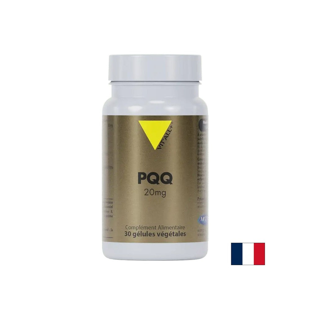 Funzione di salute cellulare, cuore e cervello - pirroloquinolina chinone pqq, 20 mg, 30 capsule