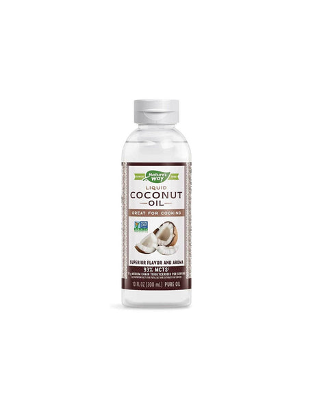 Liquid Coconut Oil / Кокосово масло (течно), 93 % MCTs‡ (мастни киселини), 300 ml Nature’s Way - Feel You