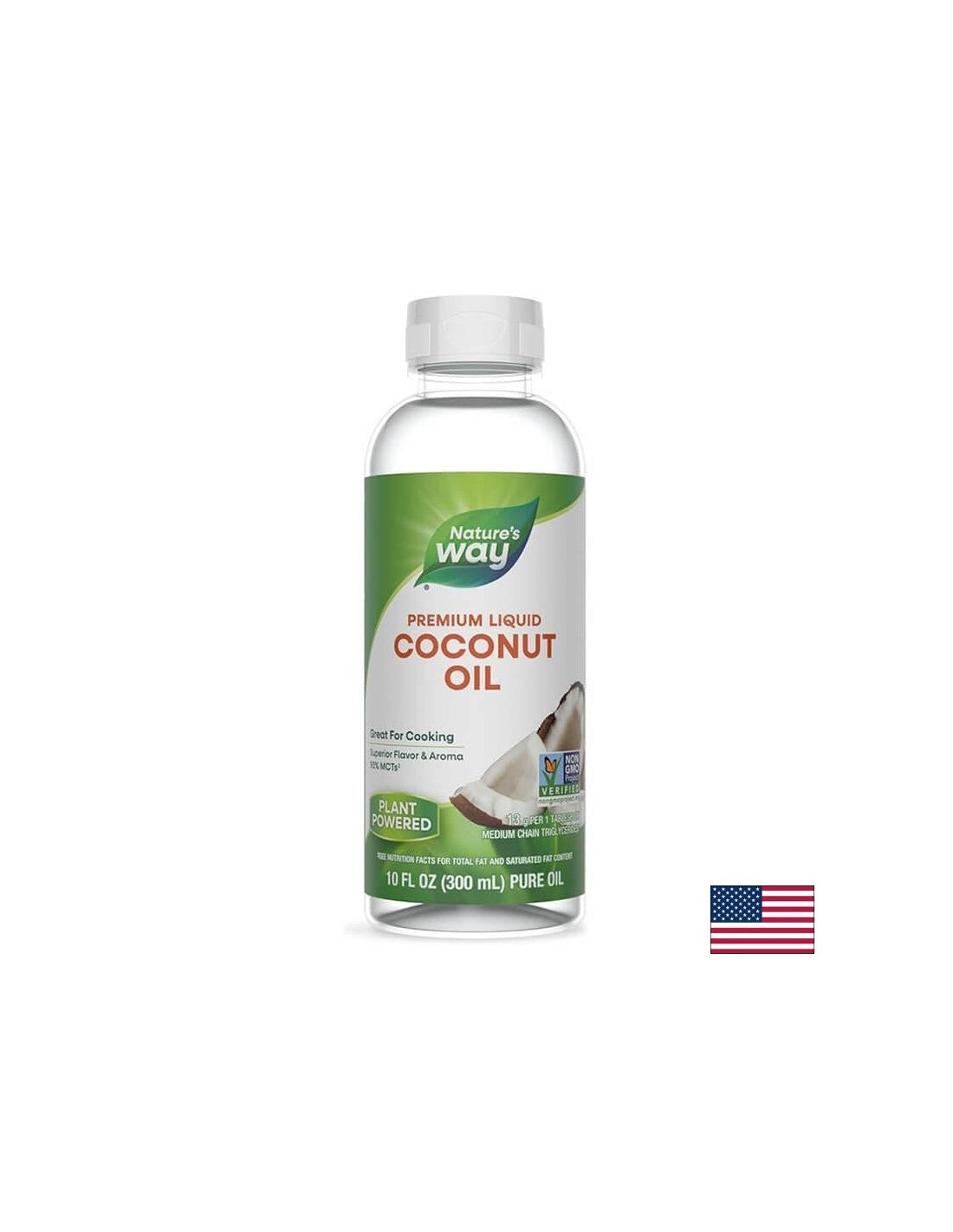 Liquid Coconut Oil / Coconut oil (liquid), 93% MCTs‡ (fatty acids), 300 ml Nature's Way