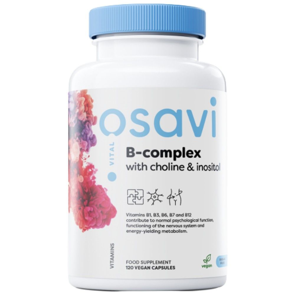 B -COMPLEX WITH CHOLINE & INOSITOL - 120 capsules