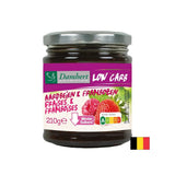 Raspberry and strawberry jam with low sugar and carbohydrate content, 210 g