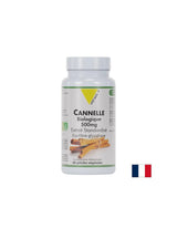 Contrôle de la glycémie - Cinnamon de Ceylan, organique, 500 mg x 80 capsules