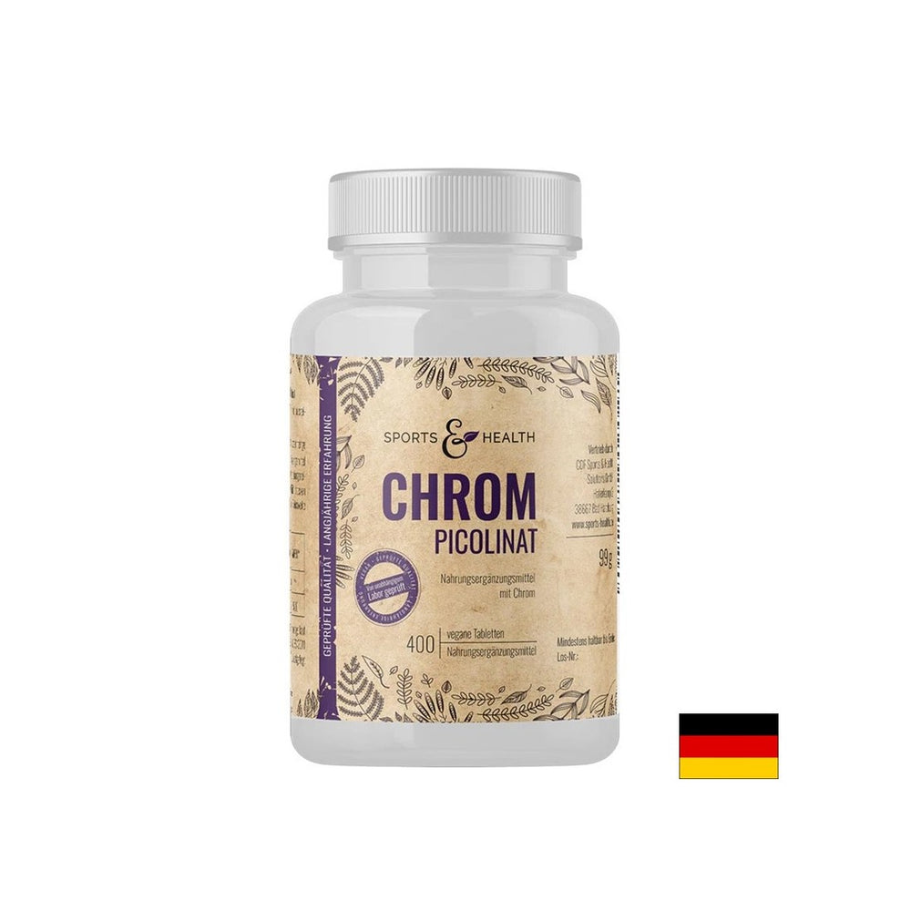 Weight and blood sugar control - Chromium (picolinate), 200 µg x 400 tablets