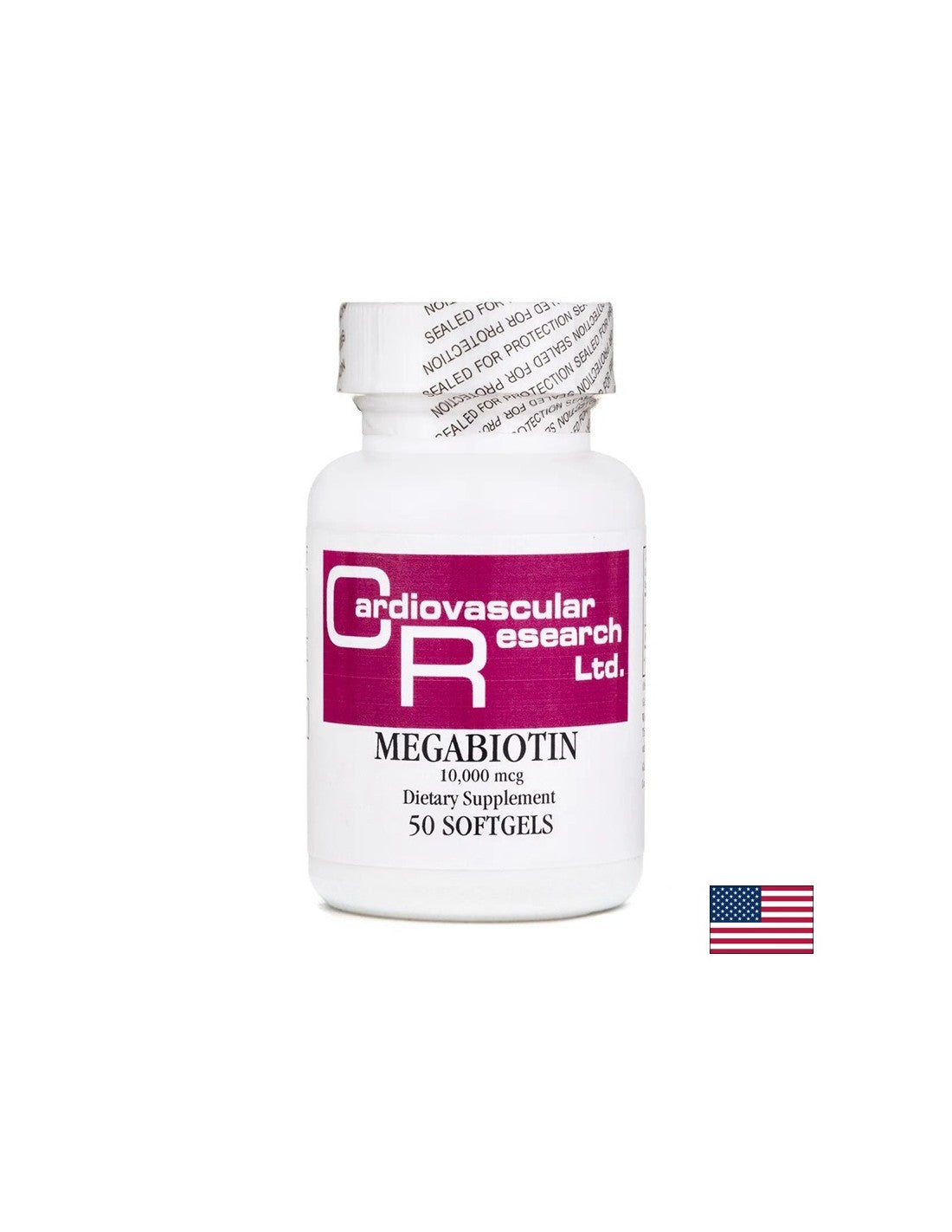 Hair, Skin and Nails - Mega Biotin (Vitamin B7), 10,000 µg x 50 softgel capsules
