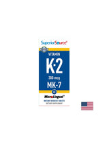 Knochen und Herz -Kreislauf -System - Vitamin K2 (MK -7), 300 µg x 60 sublinguale Tabletten